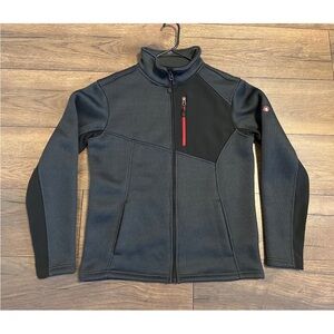 Men’s Swiss Tech Black and Gray Jacket with red Accent’s Long Sleeve Full Zip‎